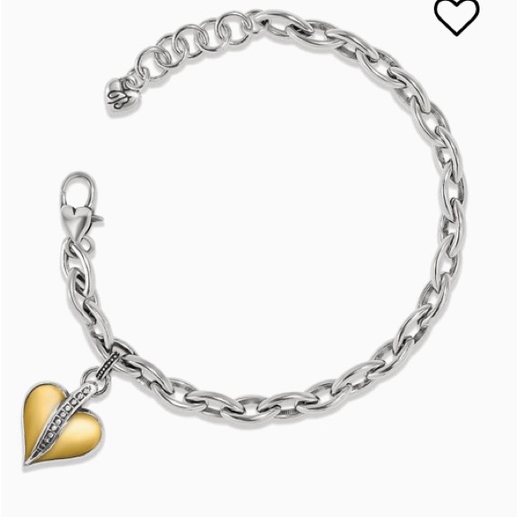 Brighton Nwt Precious Heart Bracelet And Earrings Set